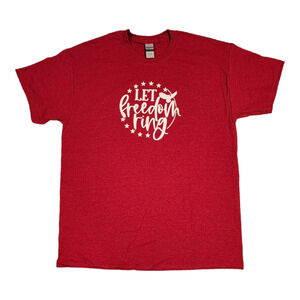 NEW "Let Freedom Ring" Short Sleeve Shirt Adult M